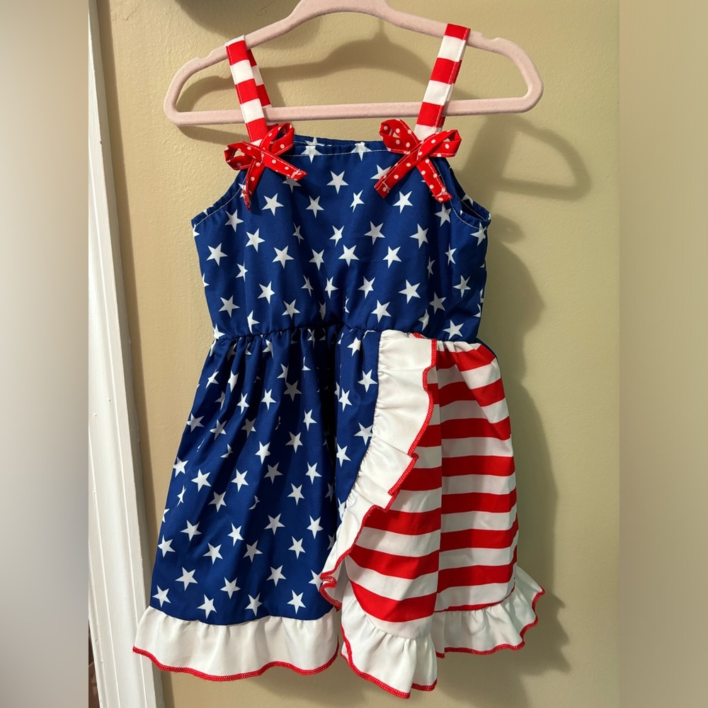 12-18 months Patriotic Dress (WORE ONCE)